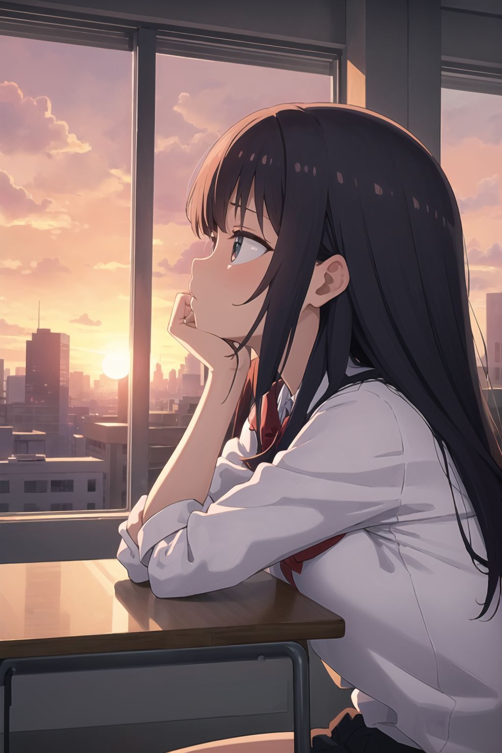 00086-2305073090-masterpiece, best quality,from side,school,sunset, city, building, classroom,window,sitting chair,head rest,.jpg
